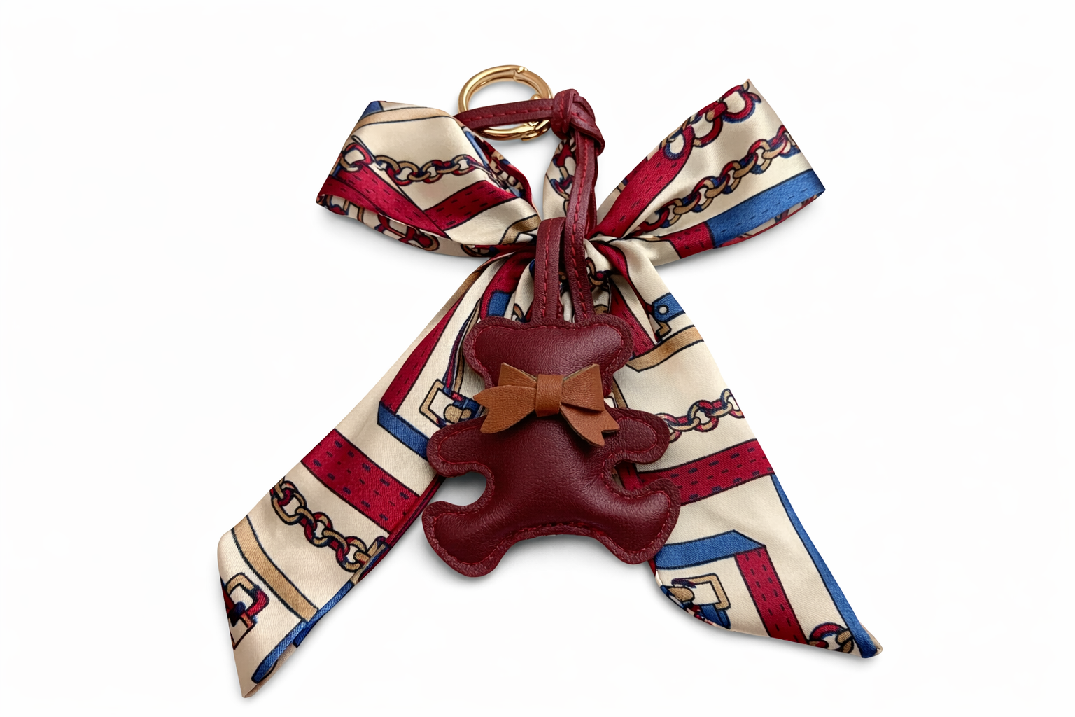 Teddy Schlüsselanhänger mit Schleife – Eleganter Taschenanhänger & Geschenkidee - Little Gift Box