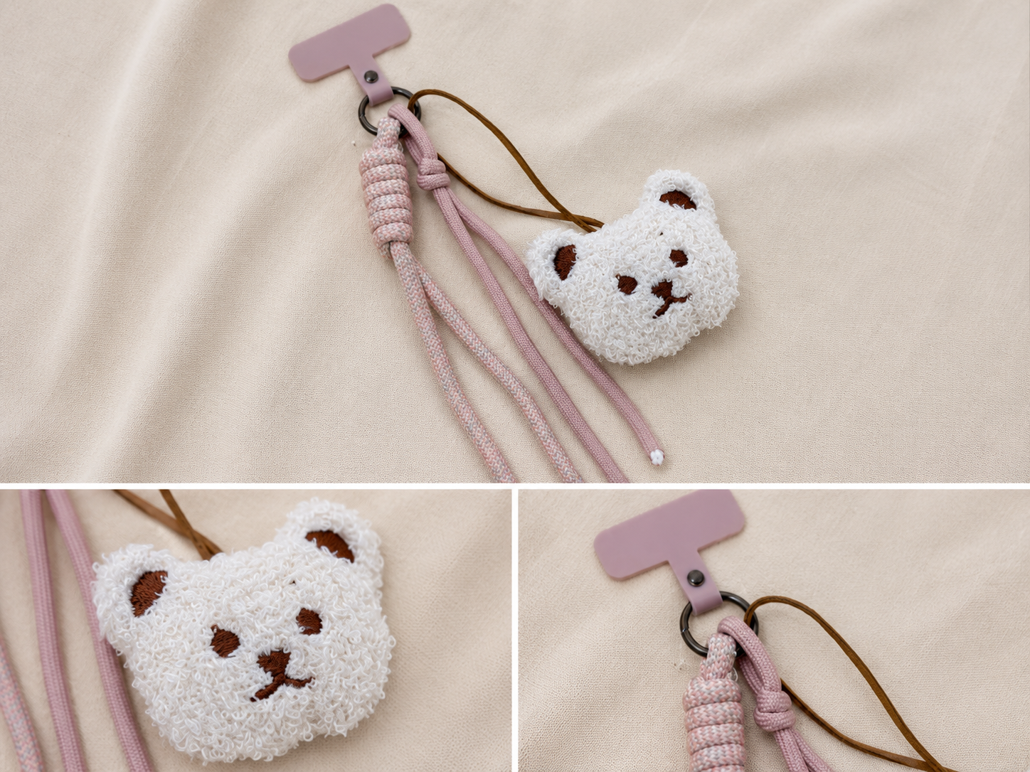 Teddy Handyanhänger | Süßer Bär Schlüsselanhänger | Bag Charm | Kawaii Phone Charm I Geschenkidee