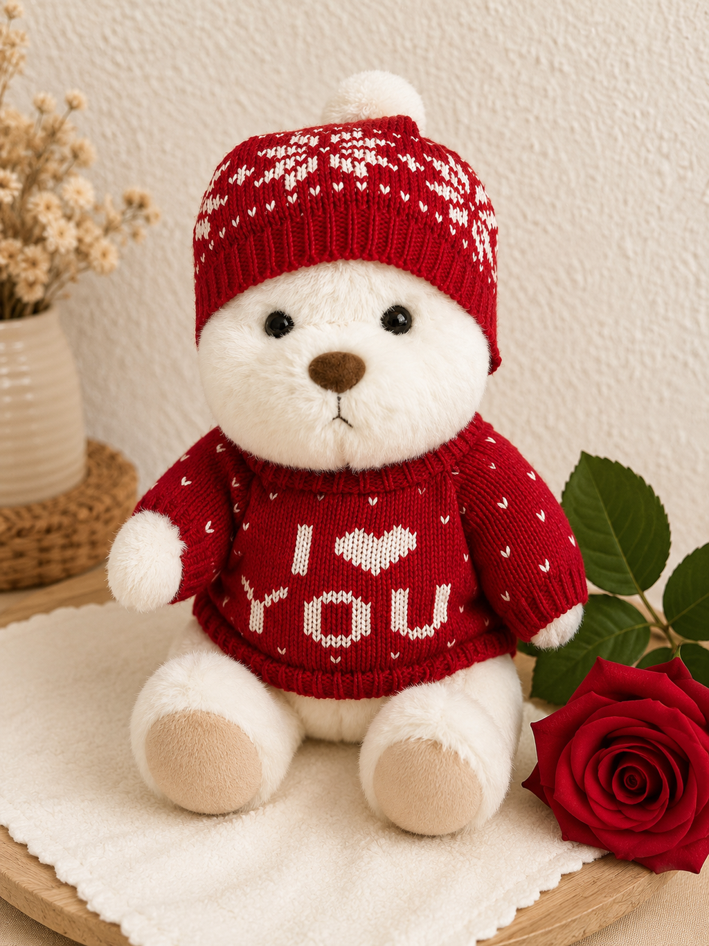 Love Teddy „I Love You“ (30 cm) | Geschenk & Dekoration