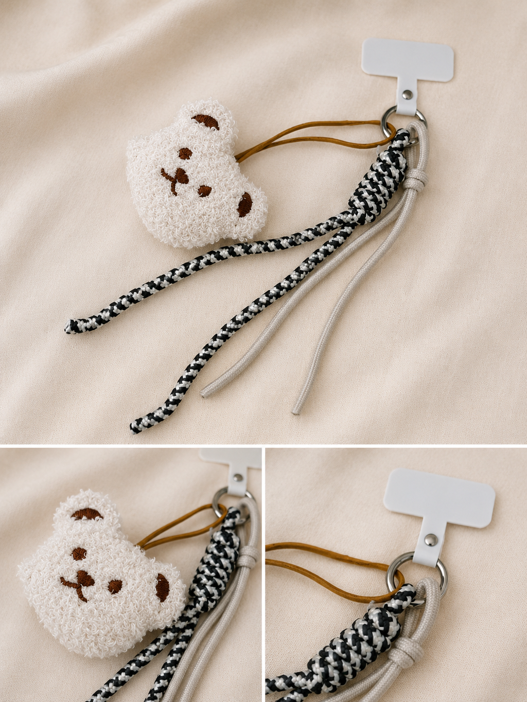 Teddy Handyanhänger | Süßer Bär Schlüsselanhänger | Bag Charm | Kawaii Phone Charm I Geschenkidee