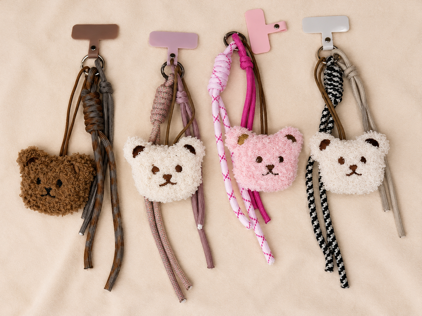 Teddy Handyanhänger | Süßer Bär Schlüsselanhänger | Bag Charm | Kawaii Phone Charm I Geschenkidee